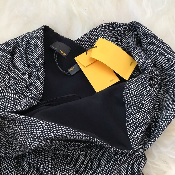 Fendi Asymmetric Silk Dress - Picture 4 of 6